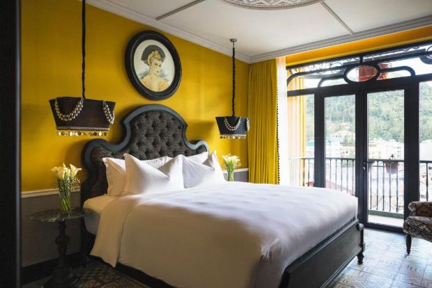 Phòng ngủ tại khách sạn de la Coupole – MGallery Sapa